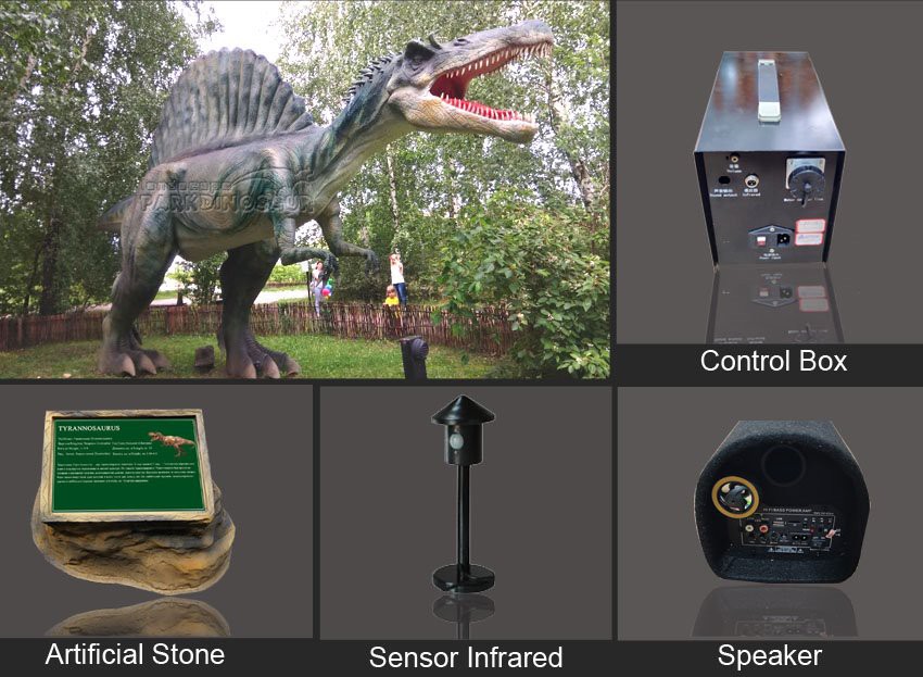 Jurassic World Spinosaurus Statue-F